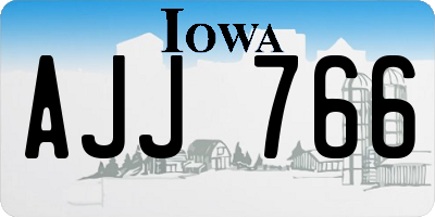 IA license plate AJJ766