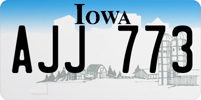 IA license plate AJJ773