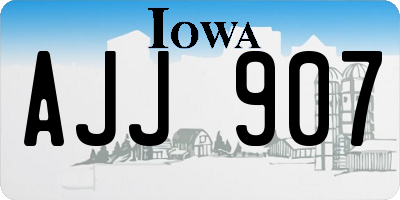 IA license plate AJJ907
