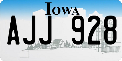 IA license plate AJJ928