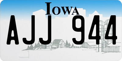 IA license plate AJJ944