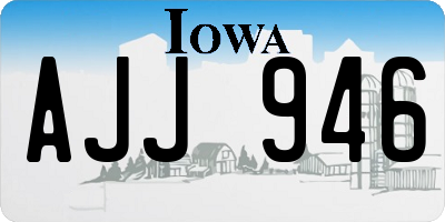 IA license plate AJJ946