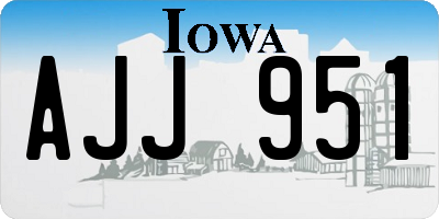 IA license plate AJJ951