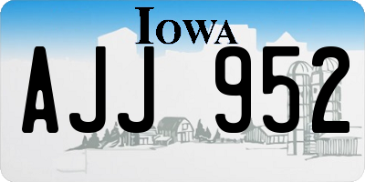 IA license plate AJJ952