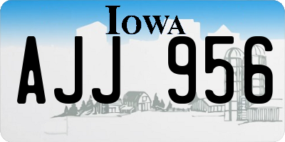 IA license plate AJJ956