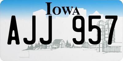 IA license plate AJJ957