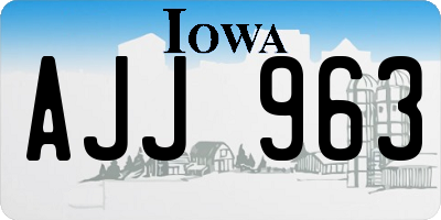IA license plate AJJ963
