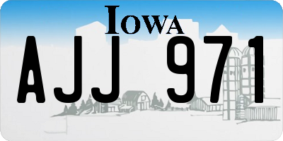 IA license plate AJJ971