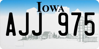 IA license plate AJJ975