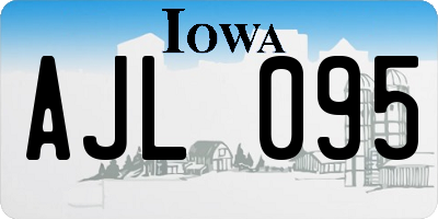 IA license plate AJL095
