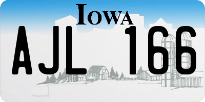 IA license plate AJL166