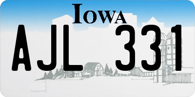 IA license plate AJL331