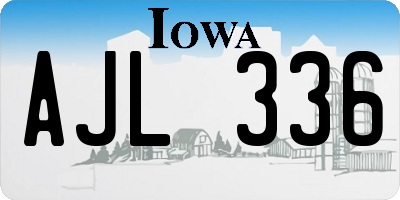 IA license plate AJL336