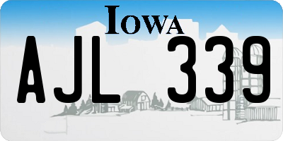 IA license plate AJL339