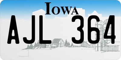 IA license plate AJL364