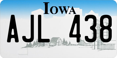 IA license plate AJL438