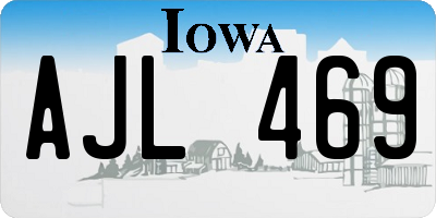 IA license plate AJL469