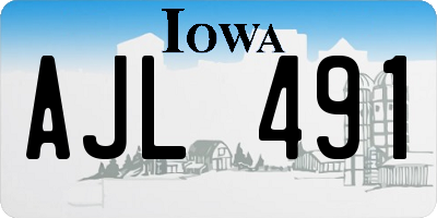 IA license plate AJL491