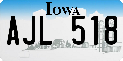 IA license plate AJL518