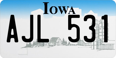 IA license plate AJL531