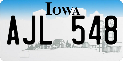IA license plate AJL548