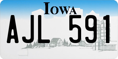 IA license plate AJL591