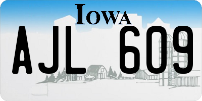 IA license plate AJL609