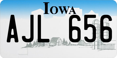 IA license plate AJL656