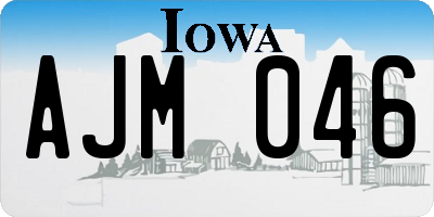 IA license plate AJM046