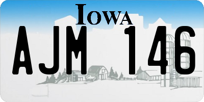 IA license plate AJM146