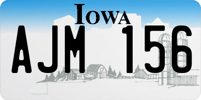 IA license plate AJM156