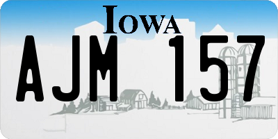 IA license plate AJM157
