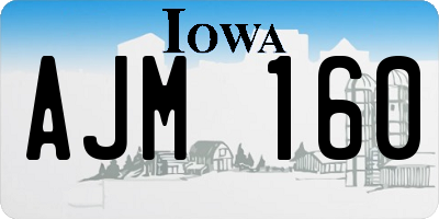 IA license plate AJM160