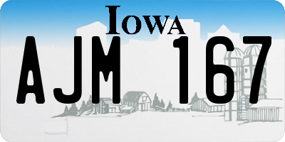 IA license plate AJM167