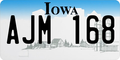 IA license plate AJM168