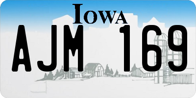 IA license plate AJM169