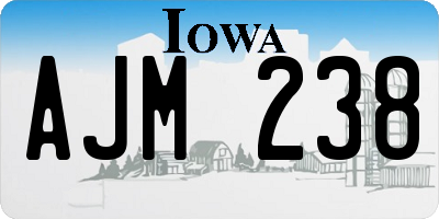 IA license plate AJM238