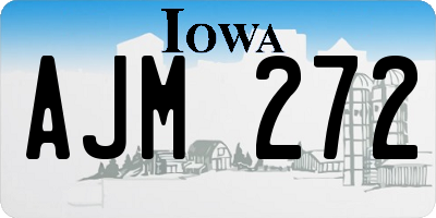 IA license plate AJM272