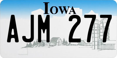 IA license plate AJM277