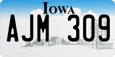 IA license plate AJM309