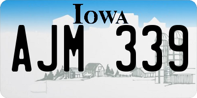 IA license plate AJM339