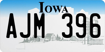 IA license plate AJM396