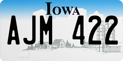 IA license plate AJM422