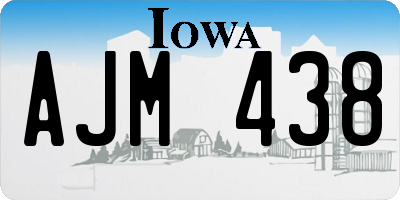 IA license plate AJM438
