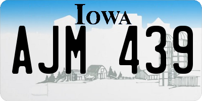 IA license plate AJM439