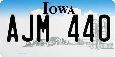 IA license plate AJM440