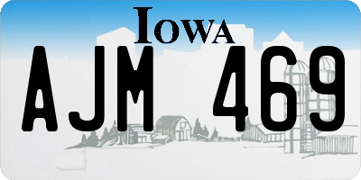 IA license plate AJM469