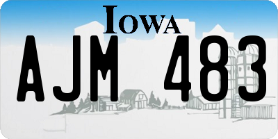IA license plate AJM483