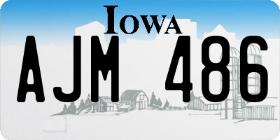 IA license plate AJM486