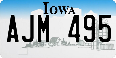 IA license plate AJM495